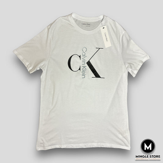 Calvin Klein Camiseta Blanca con Logo en el centro