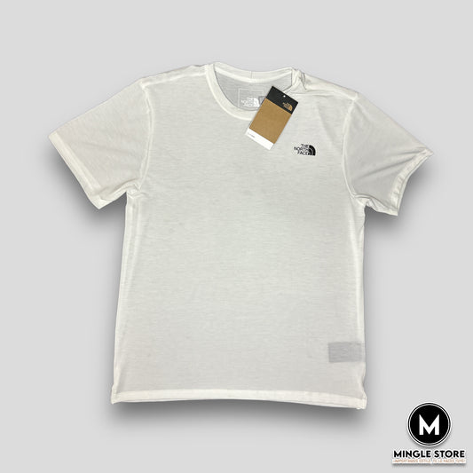 CAMISETA NORTH FACE BLANCA CON LOGO NEGRO