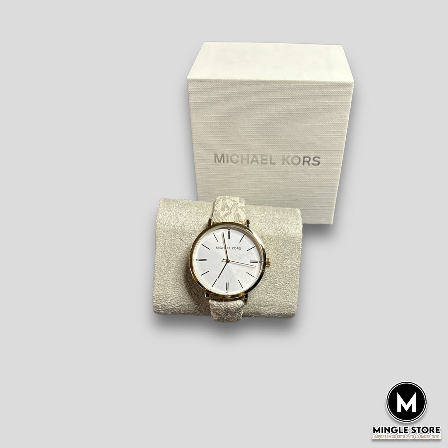 RELOJ CON CORREA BLANCA MICHAEL KORS