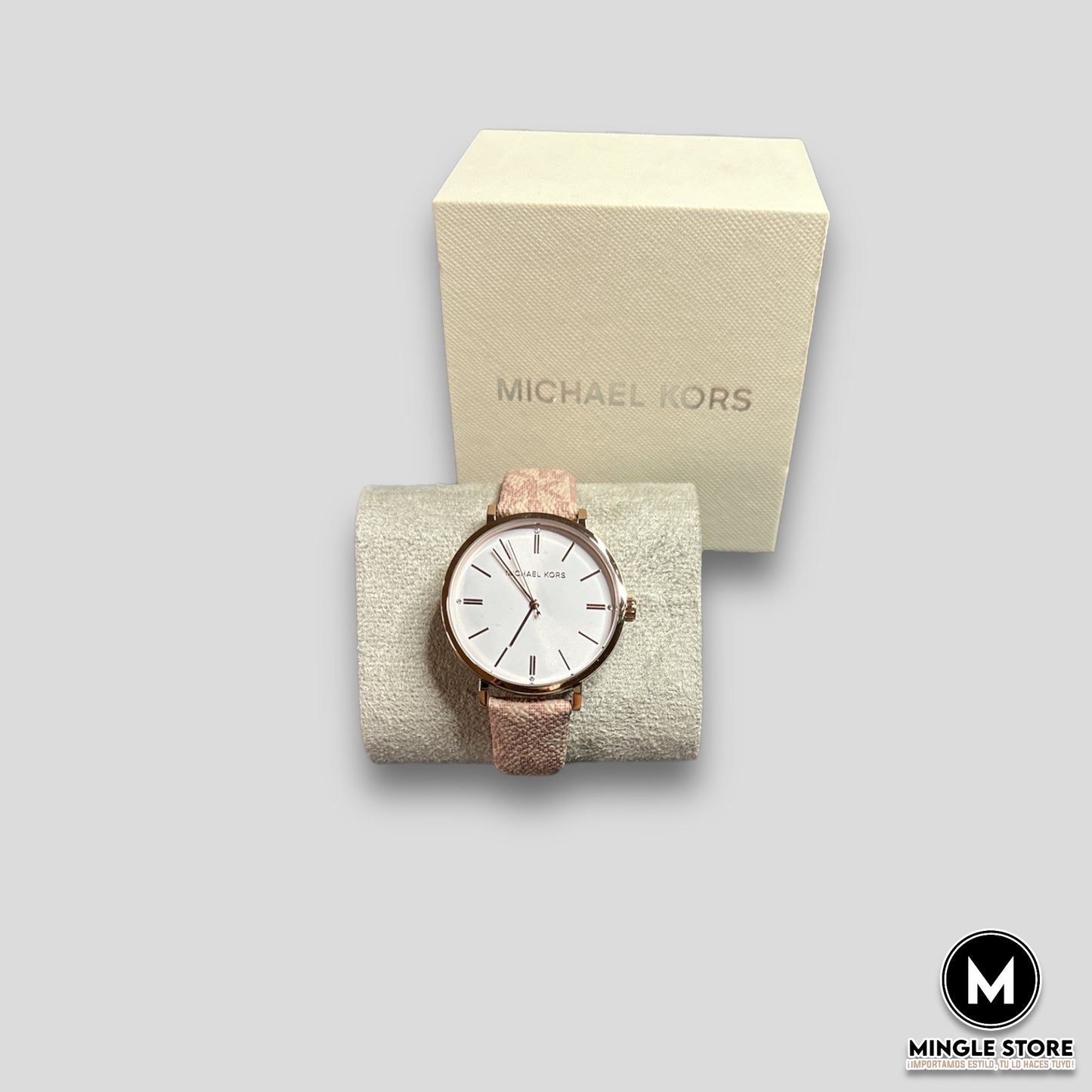 RELOJ CON CORREA ROSADA MICHAEL KORS