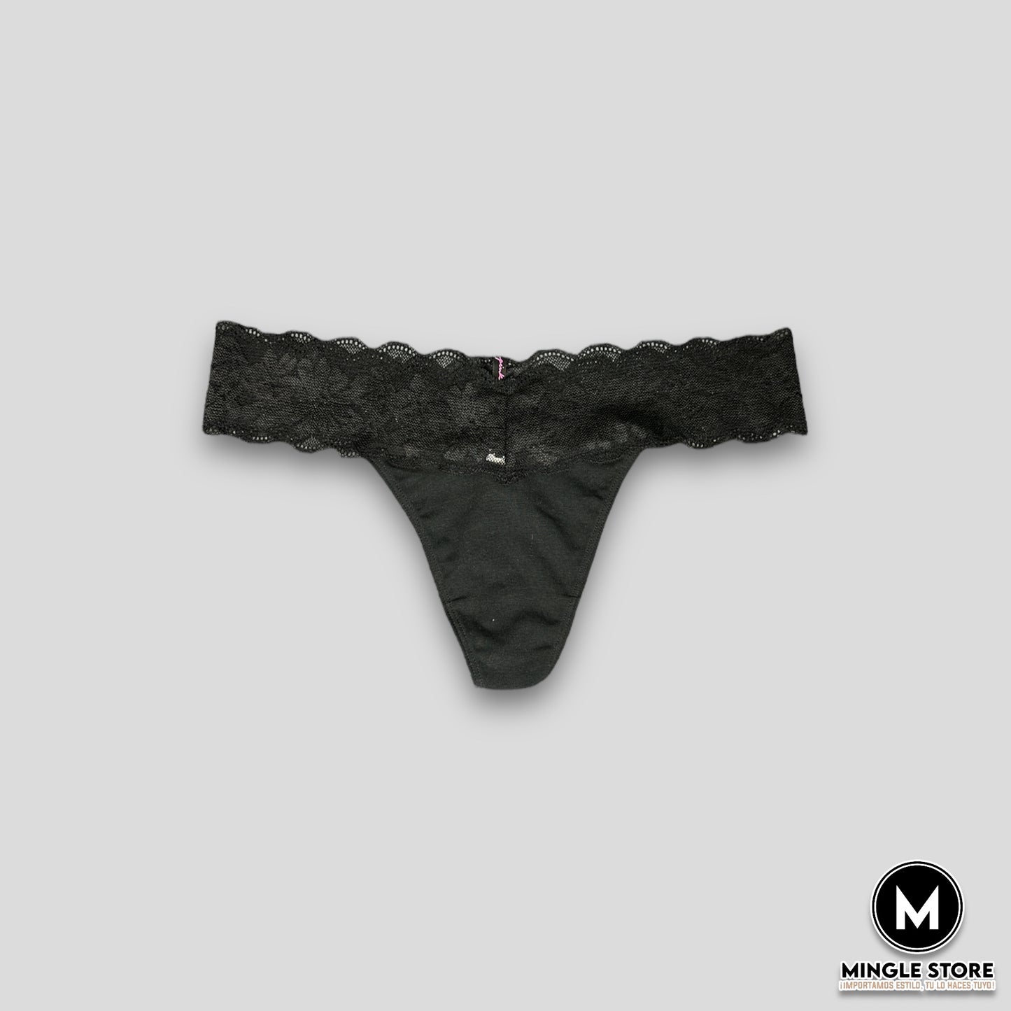 TANGA NEGRA PINK