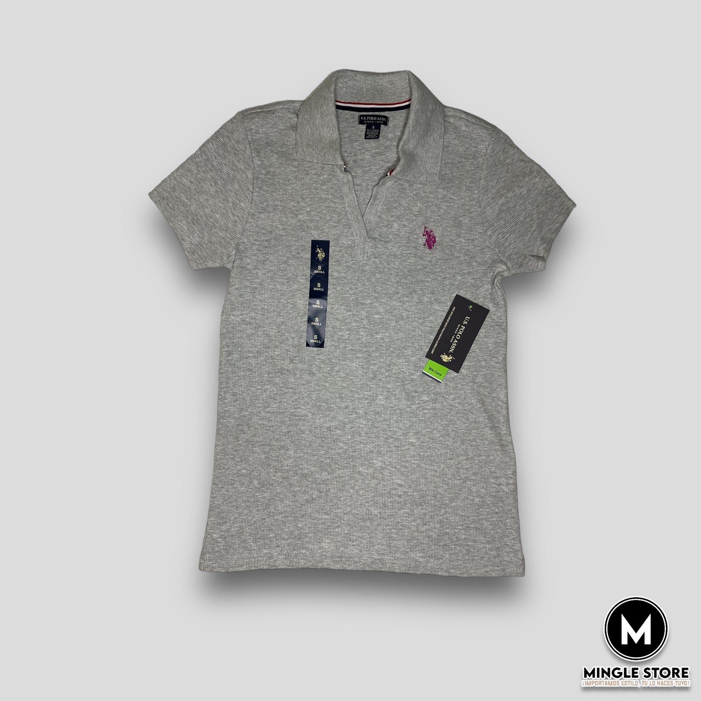 CAMISETA TIPO POLO GRIS U.S. POLO ASSN