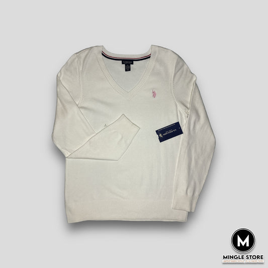 CREW NECK BLANCO U.S. POLO ASSN