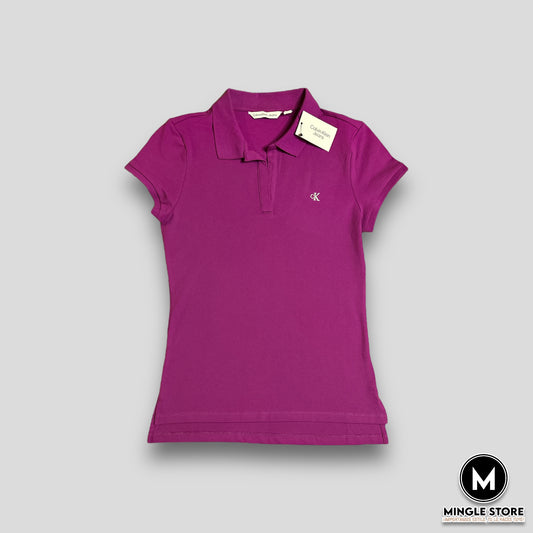 CAMISETA FUCSIA TIPO POLO CALVIN KLEIN