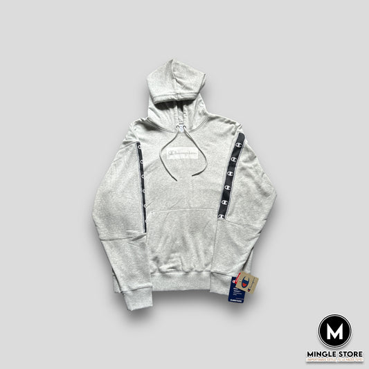 SUDADERA GRIS CON LOGO "CHAMPION"